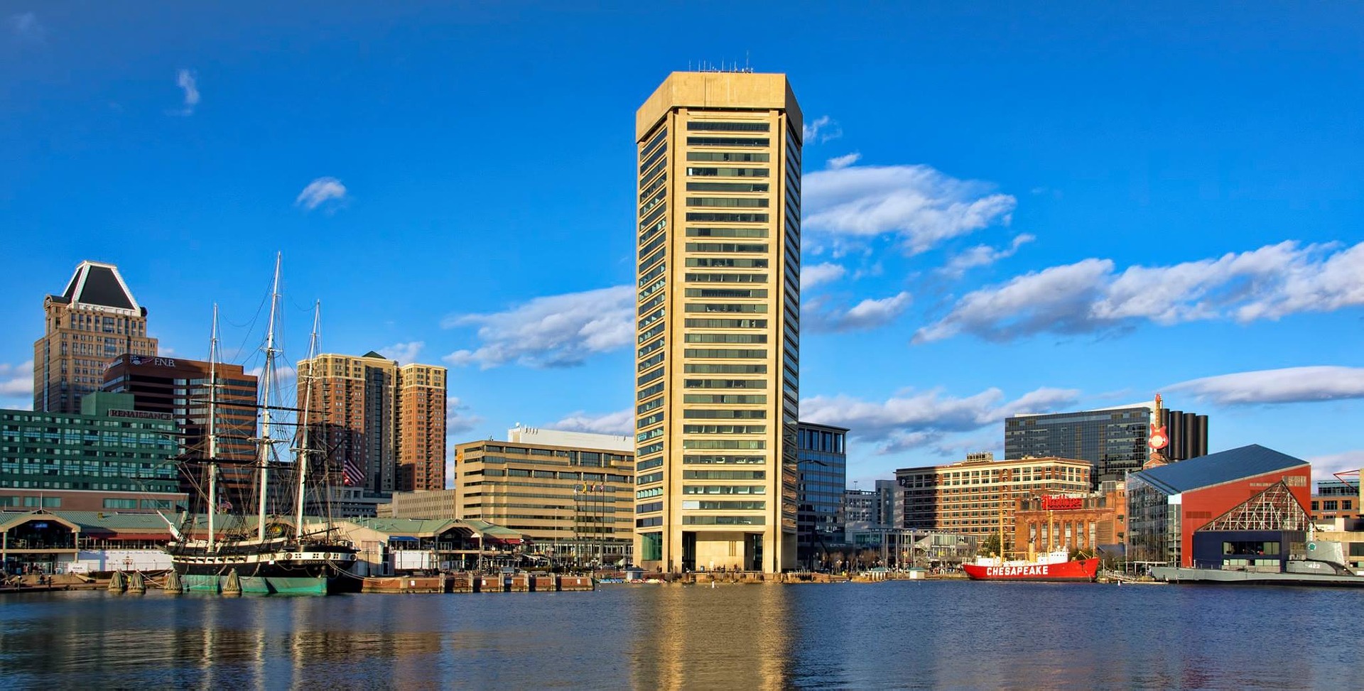 Baltimore's Inner Harbor, representing CSWE-accredited BSW programs in Maryland