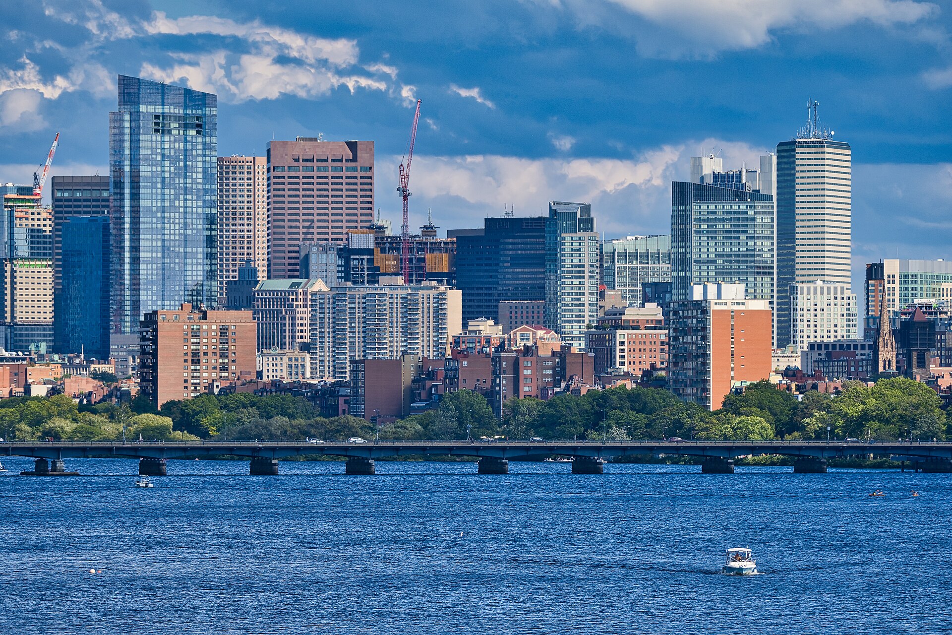 Downtown Boston across the Charles River, representing CSWE-accredited BSW programs in Massachusetts