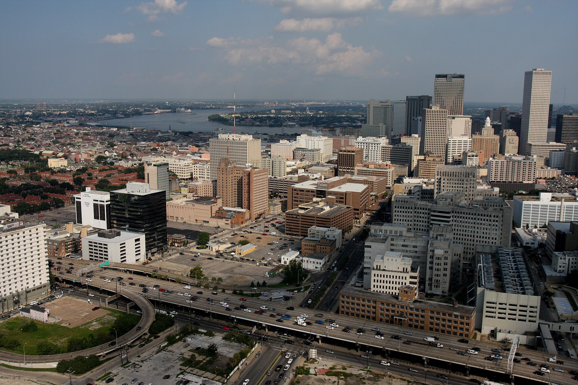 Downtown New Orleans and Tulane University, representing CSWE-accredited BSW programs in Louisiana