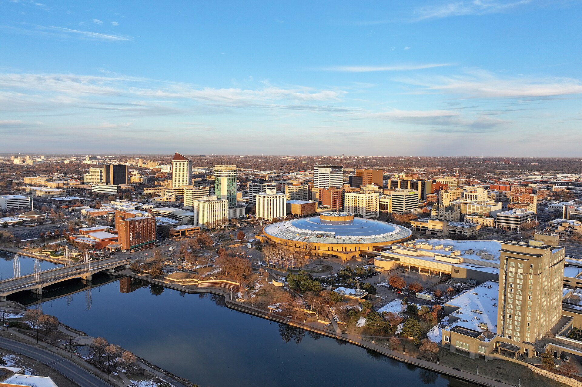 Wichita skyline, representing CSWE-accredited BSW programs in Kansas